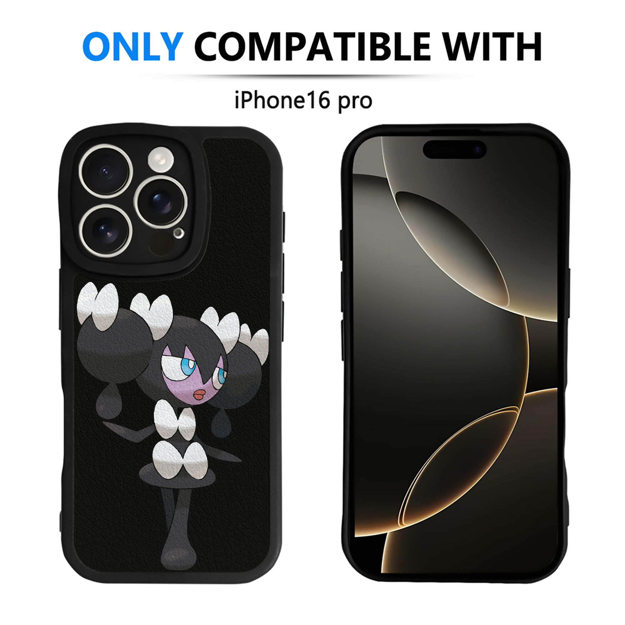 （画像用） ポケットモンスター Pokémon 【iPhone 16シリーズ対応】シリコンスマホケース（レザー調） 材質：シリコン